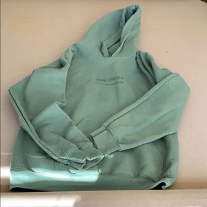 Green hoodie